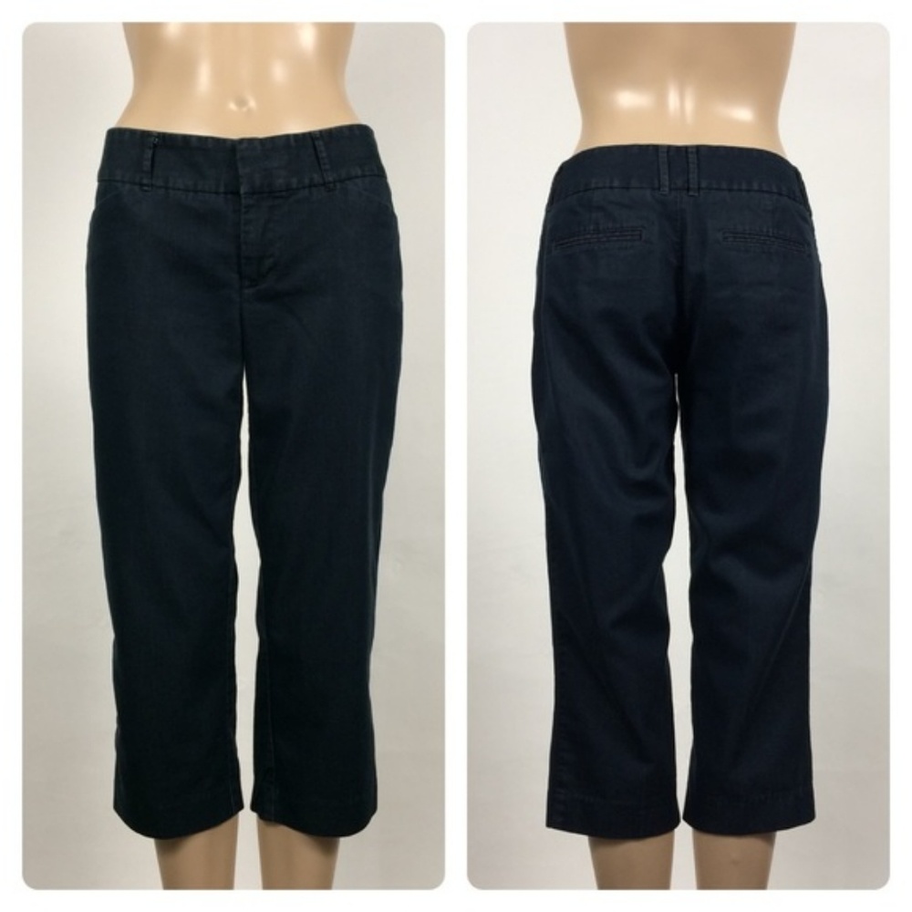 Mossimo Dark Wash Stretch Denim Capris